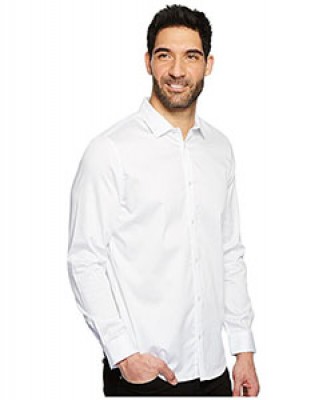 Solid Sateen Button Down 